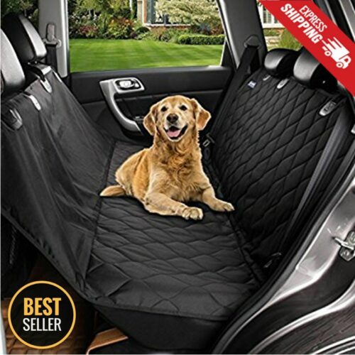 Luxury Pet-Friendly Black Car Seat Cover Bench Protector